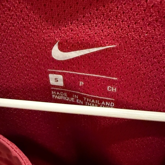 Nike Football 1/2 Zip Side Zips Crimson White Jacket Men’s Size Small - Picture 3 of 3